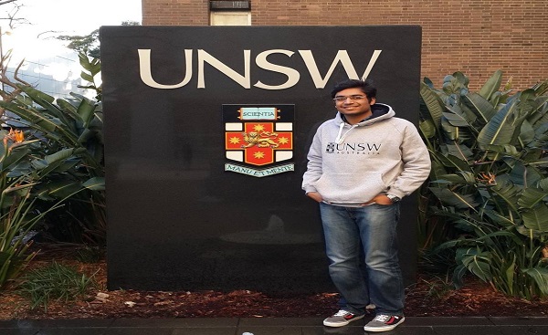 Internship at University of New South Wales – Sarthak from IIT Kharagpur