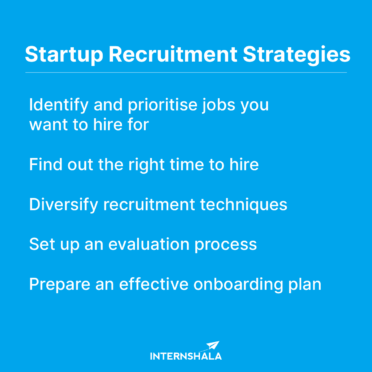 Recruitment strategies for startups