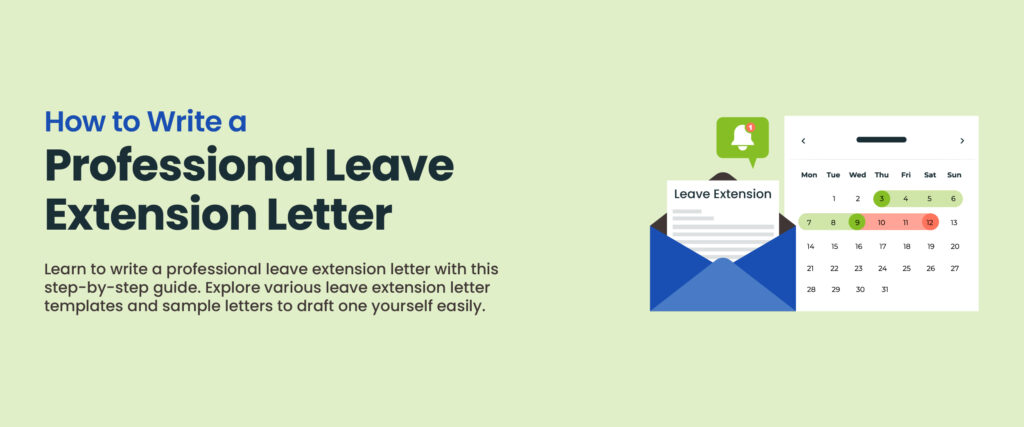 Leave Extension Letter